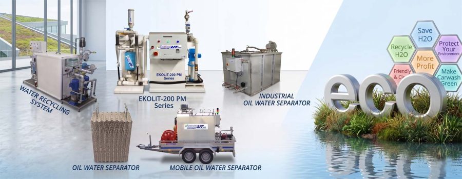 Freylit Commercial Wash Water Recycling Solutions Equipment Grouped Together